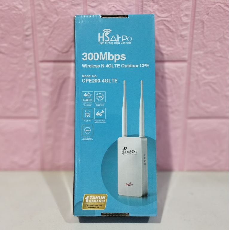 HSAIRPO CPE200-4G-LTE CPE AP 4G LTE Outdoor Wireless 2.4ghz 300Mbps N1 HS AIRPO