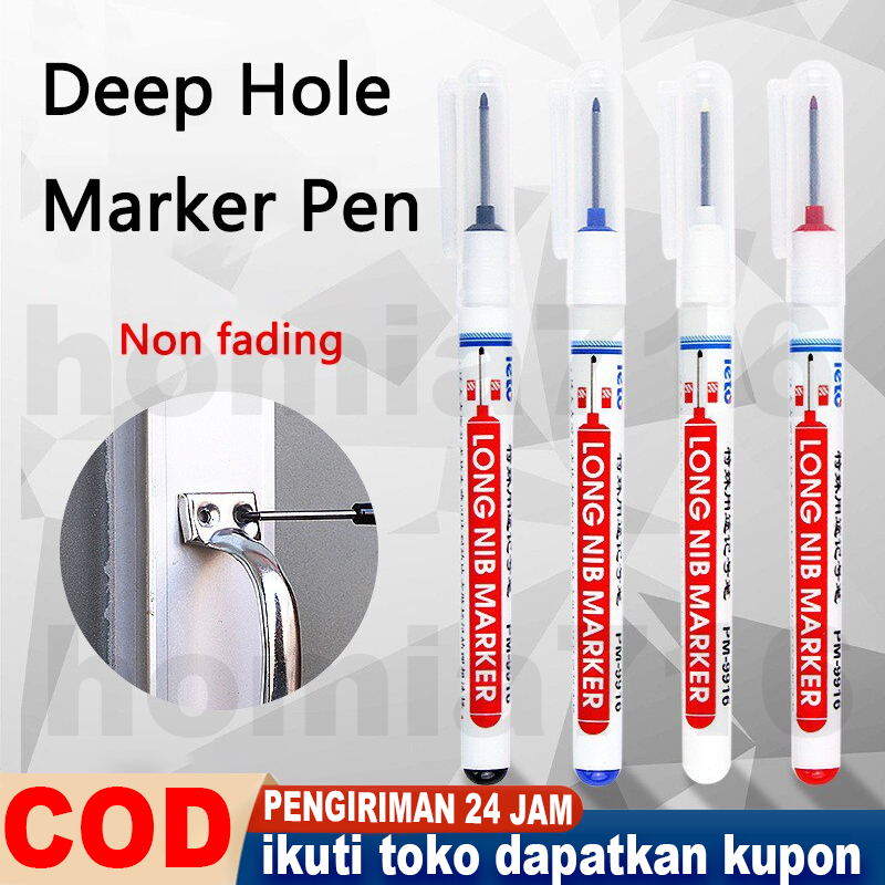 

10PCS Long Head Marker Anti Air Long Nib Marker Multiguna Spidol Kepala Panjang 20mm