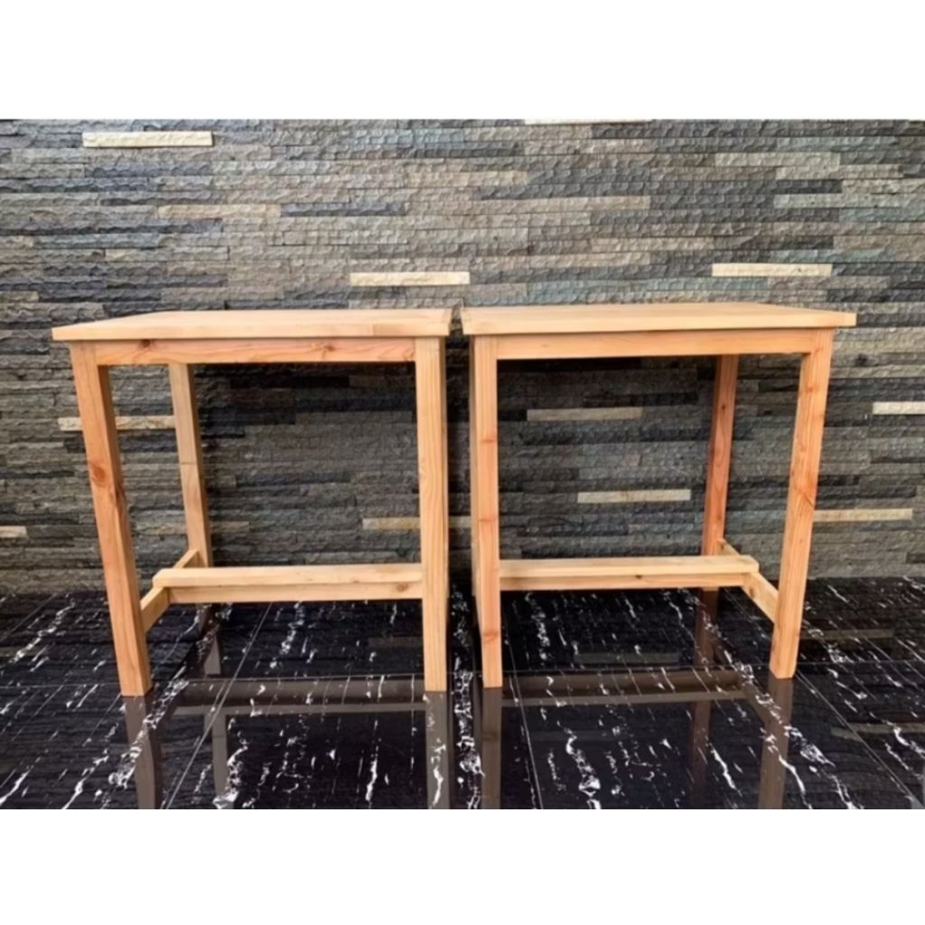 Termurah meja ukuran 80x60x75 bahan jatibelanda