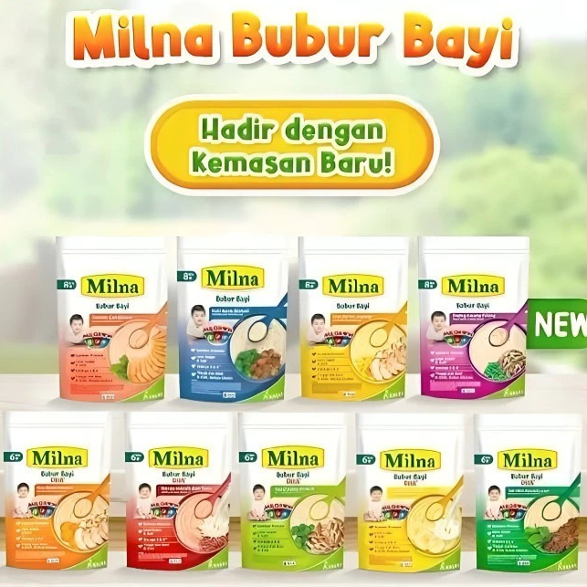 Milna Bubur Bayi Daging Kacang Polong 8-12Bulan 100g / MILNA 8+