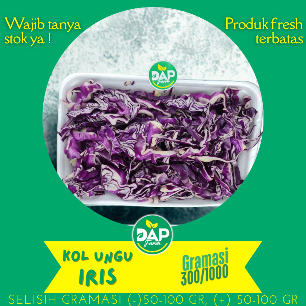 

Kol Ungu Iris / DAP Farm / Sayur Segar Jakarta