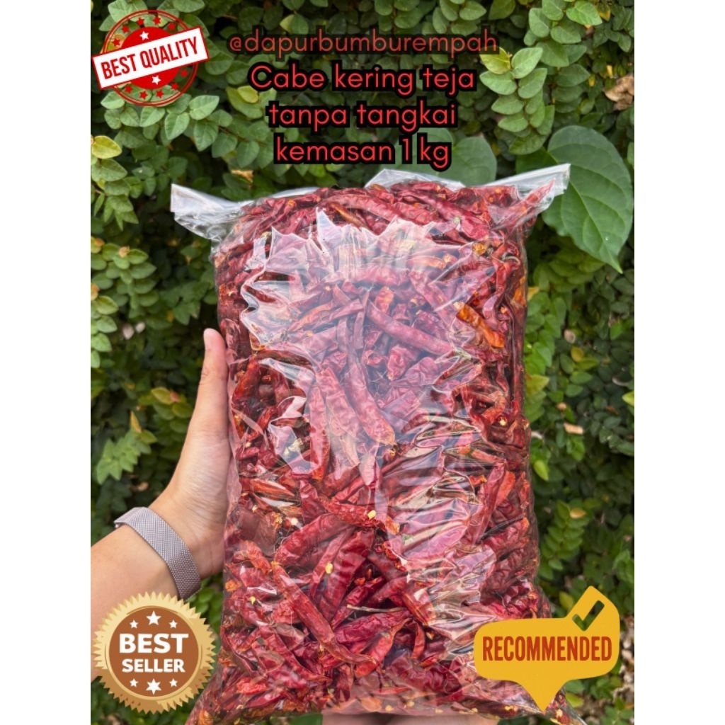 

ready kemasan ( 1 kg ) CABE RAWIT/CENGEK KERING TEJA KUALITAS SUPER PEDAS