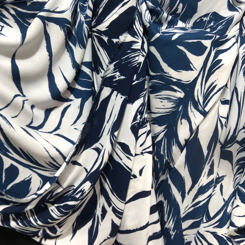 kain sifon ceruti motif bunga - kain sifon ceruti motif premium lqt