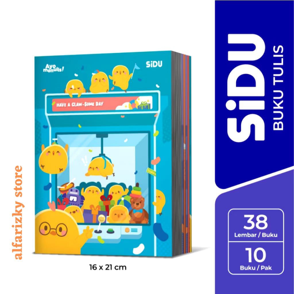 

[10 BUKU] SIDU Buku Tulis 38 Lembar