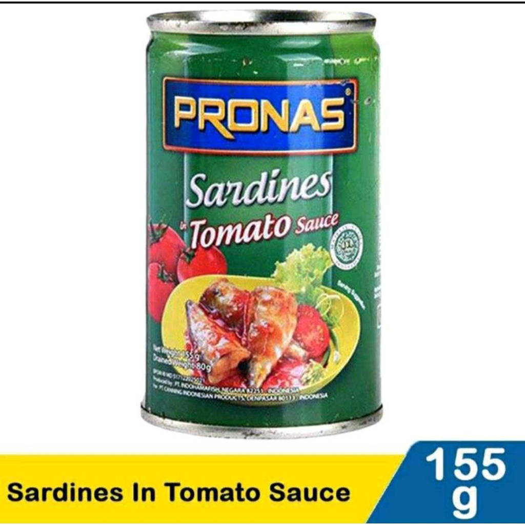 

[155 GRAM] Sardines Pronas Sarden tomat 155gram