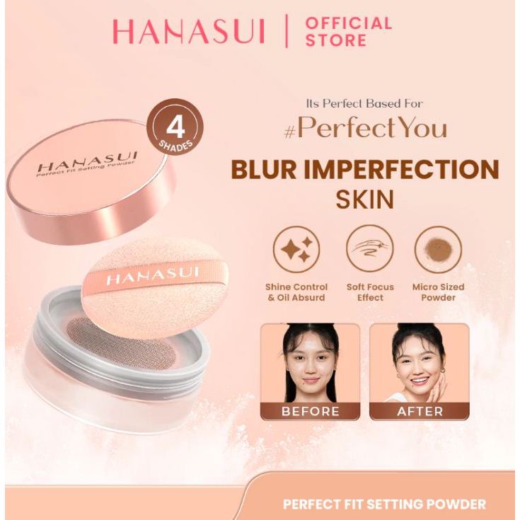 Hanasui Perfect Fit Setting Powder / Hanasui Bedak Tabur / Bedak Tabur