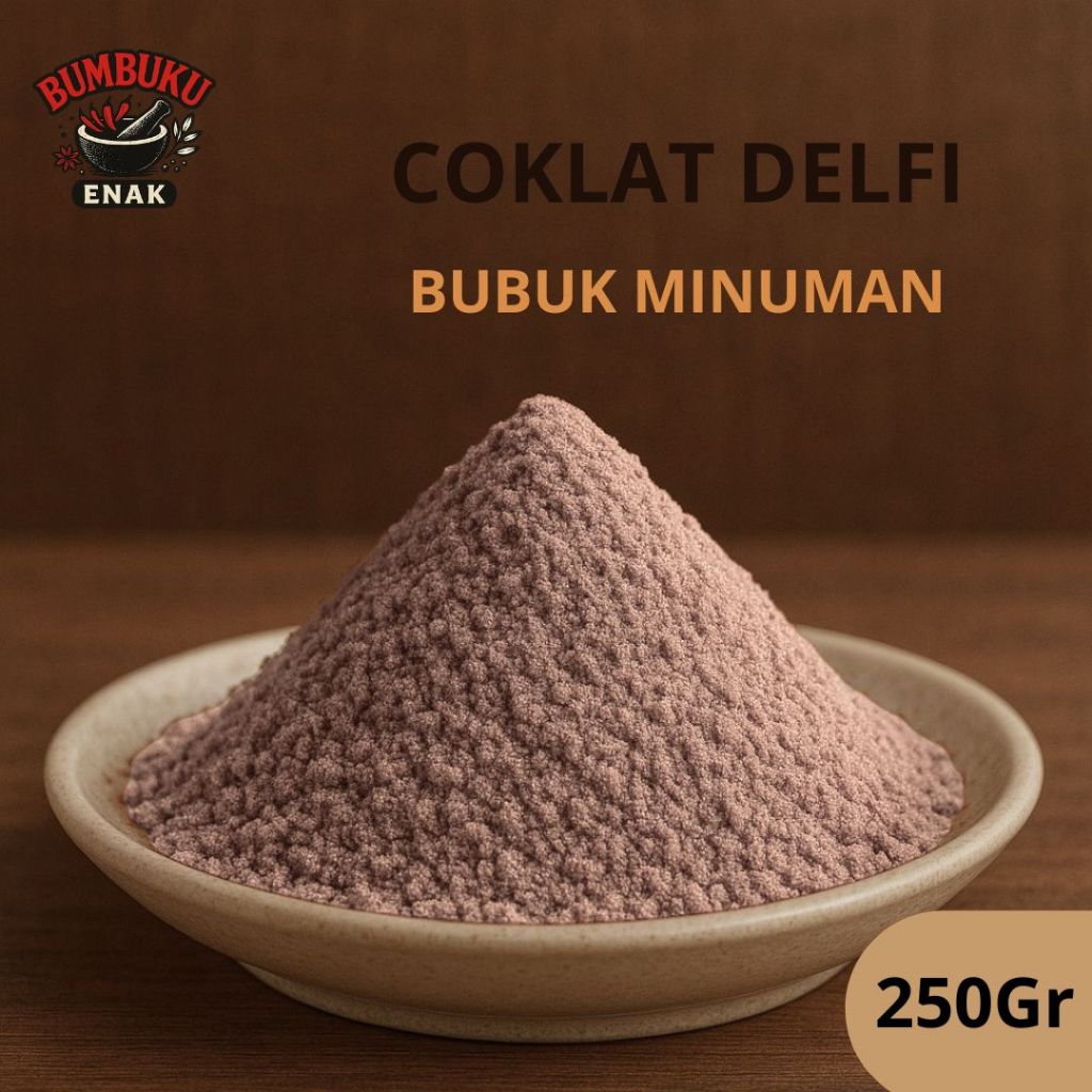 

Bubuk Minuman Rasa Coklat Delfi 250gr – Coklat Premium Lezat untuk Cafe, Usaha Boba & Minuman Dingin