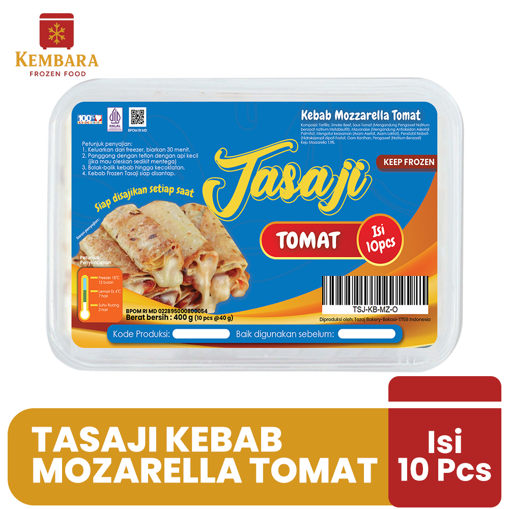 

Tasaji Kebab Frozen Mozzarella Original isi 10 Pcs