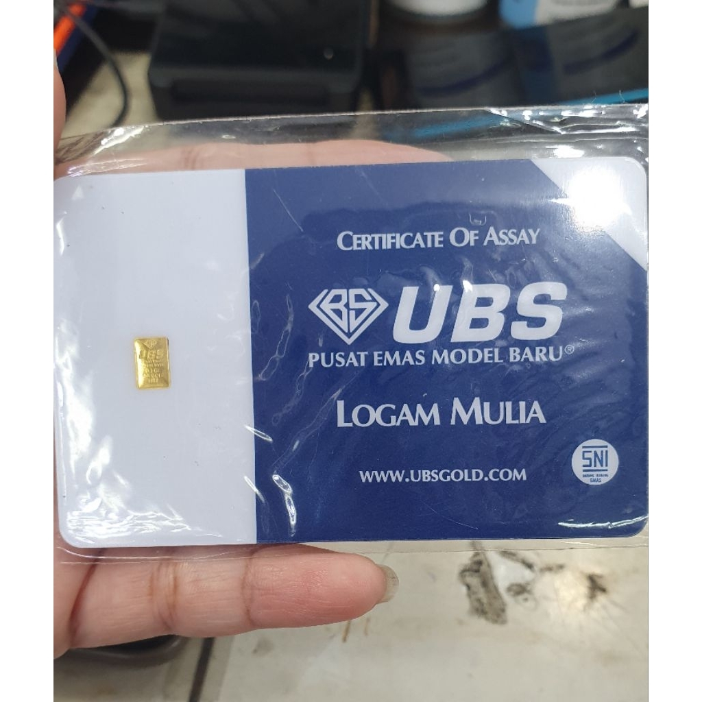 logam mulia ubs gold berat 0,1gram