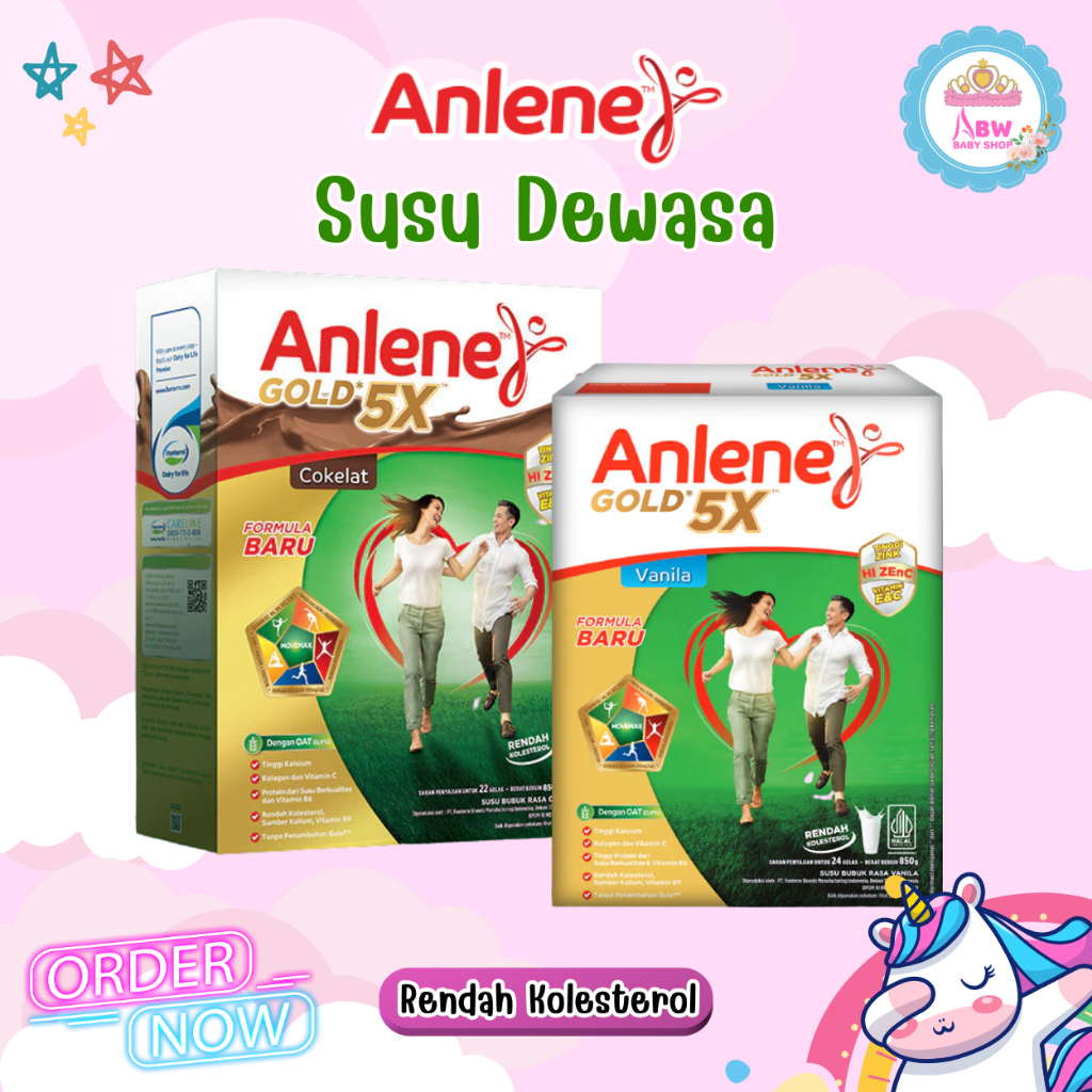 

Anlene Gold 5X Susu Bubuk Dewasa Nutrisi Tinggi Kalsium Untuk Tulang Sendi & Otot Rendah Kolesterol