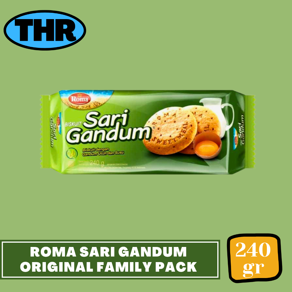 

Roma Biskuit Sari Gandum Original Family Pack 240gr