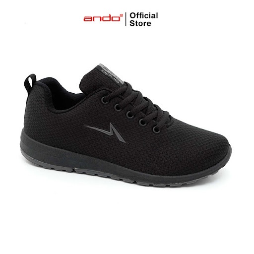 Ando Official Sepatu Sneakers Nitta Duo Wanita Dewasa - Hitam/Hitam