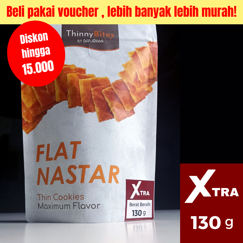 

ThinnyBites XTRA Flat Nastar Keripik Brownies Crispy 130 gram