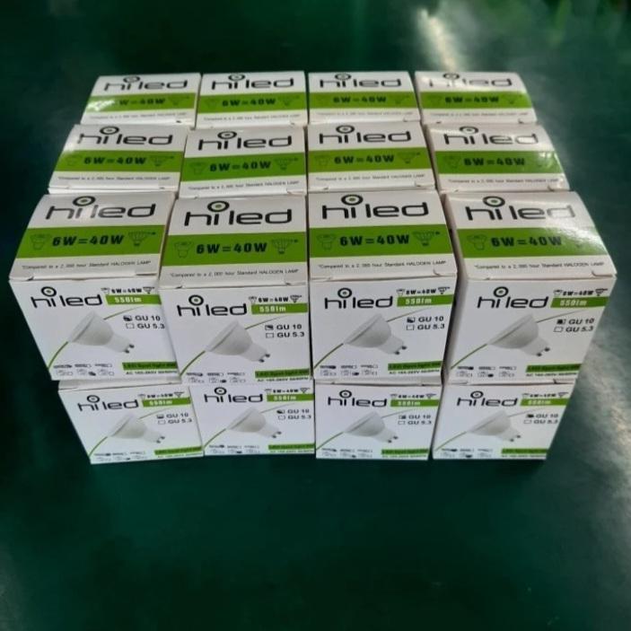 LAMPU LED SPOT MR16 GU10 HILED 6W 6WATT BOHLAM SPOTLIGHT COB MURAH FITING TUSUK GU 10 GU5,3 MINI SPO