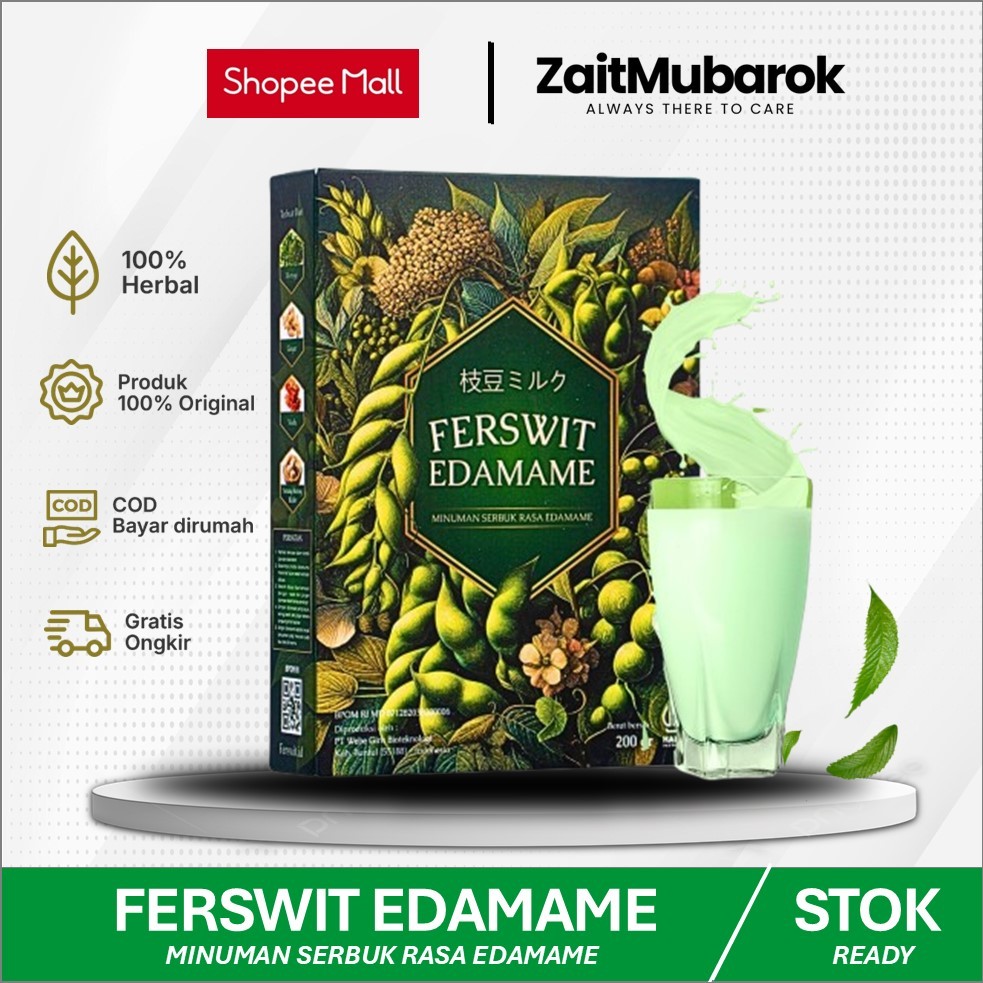 

FERSWIT EDAMAME Asli Original Susu Kedelai Edamame Jepang Solusi Nyeri Sendi Dan Kolesterol