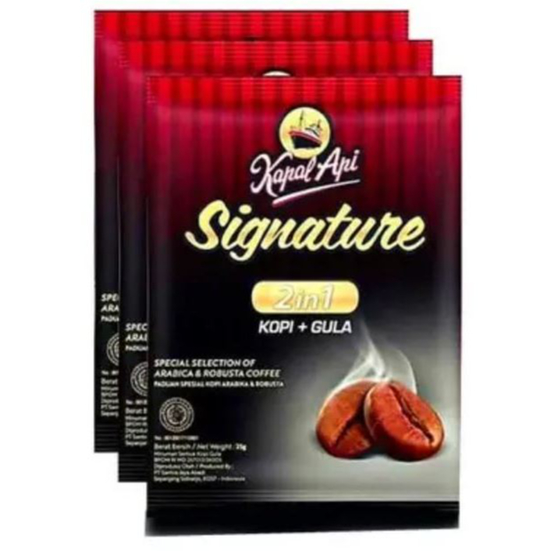 

Kapal Api Siganture 2 in 1 Renceng Sachet 10 x 25 Gram