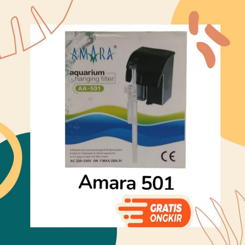 Amara Hanging Filter Aquarium 501 Amara Filter Gantung Aquascape