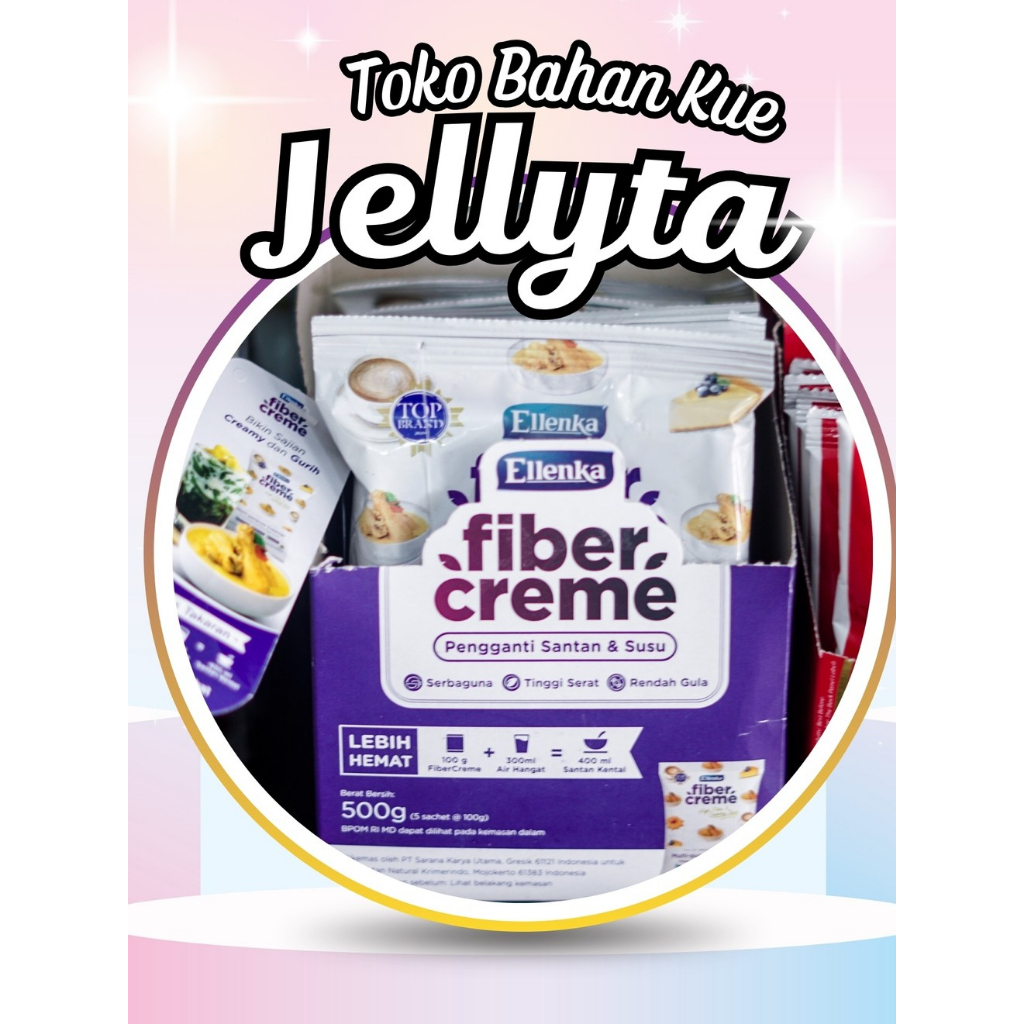

Bubuk Krimer Fibre Creme Ellenka pengganti Santan/Susu | 100 Gr per sachet