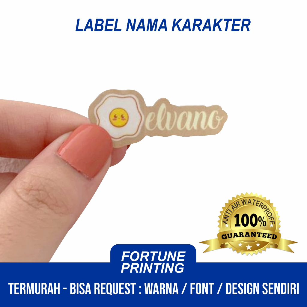 

Label Nama Karakter CUSTOM INSTANT / SAMEDAY