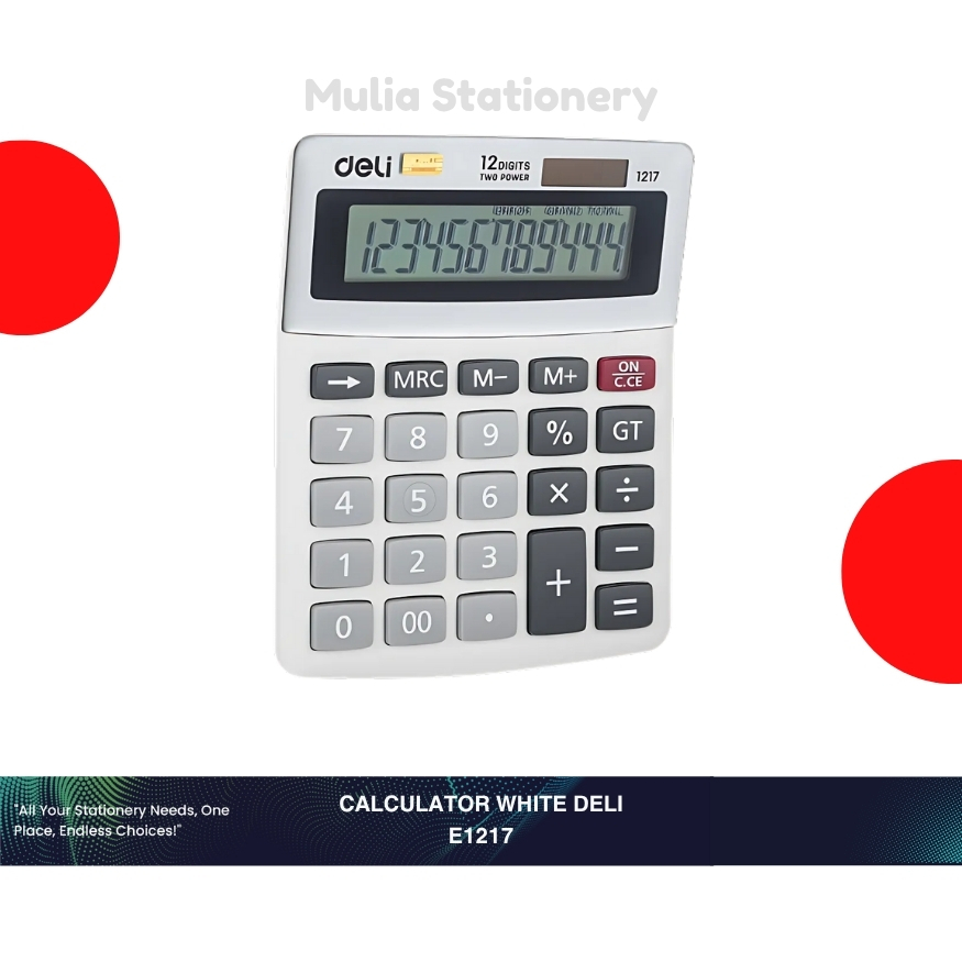 

Kalkulator DELI White E1217 / Deli Kalkulator 12 Digit | DELI Calculator Check & Recheck White E1217 | Perlengkapan Kantor