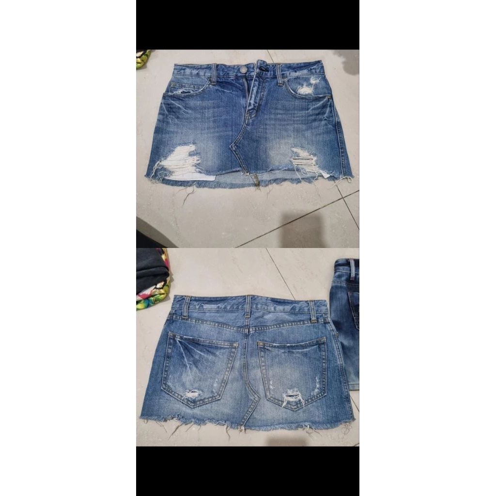 preloved/second/bekas rok dan celana pendek jeans.
