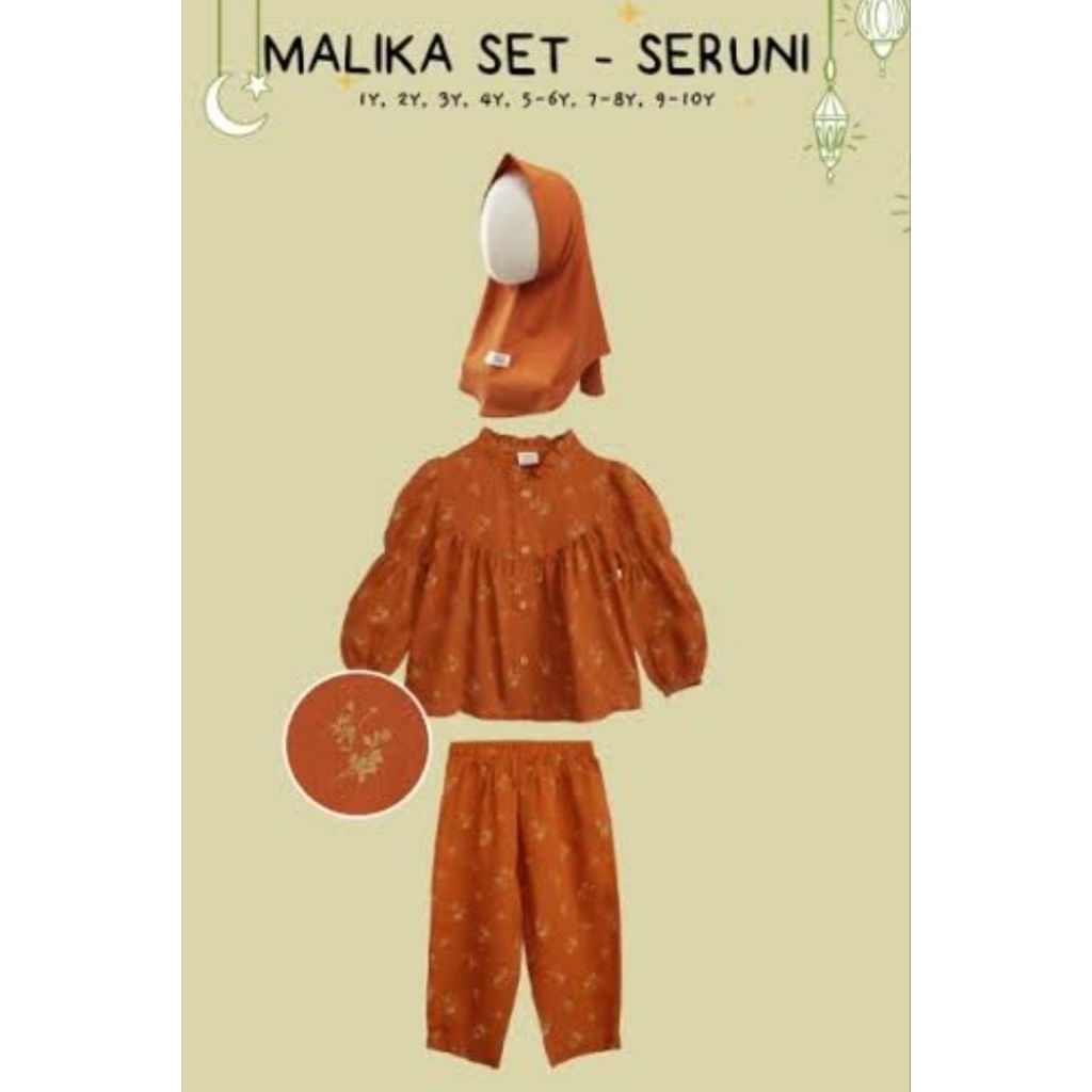 malika set baju anak