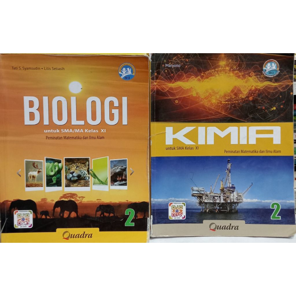 BUKU PAKET BIOLOGI DAN KIMIA UNTUK SMA KELAS 11 KURIKULUM 2013 QUADRA