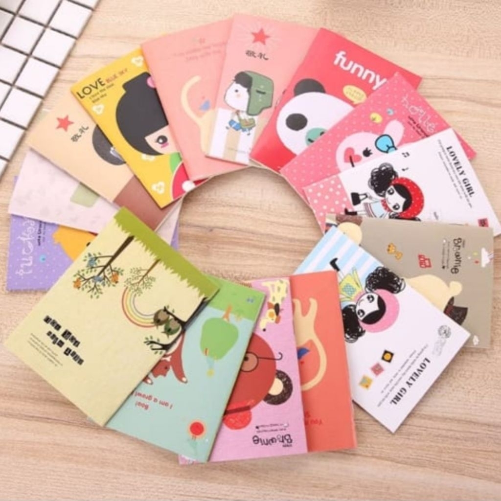 

Buku Tulis Mini Motif Kartun Note Book Mini Cartoon Mini Book Notepad Karakter Buku Tulis Memo Kecil Murah Import