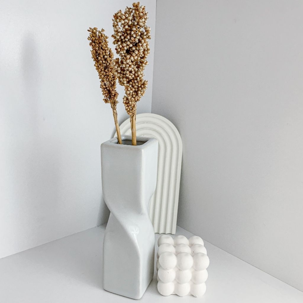 Vas Bunga Estetik / Vas Keramik / Vas Ukuran Jumbo / Vas Bunga Aesthetic / Vas Bunga Nordic / Photo 