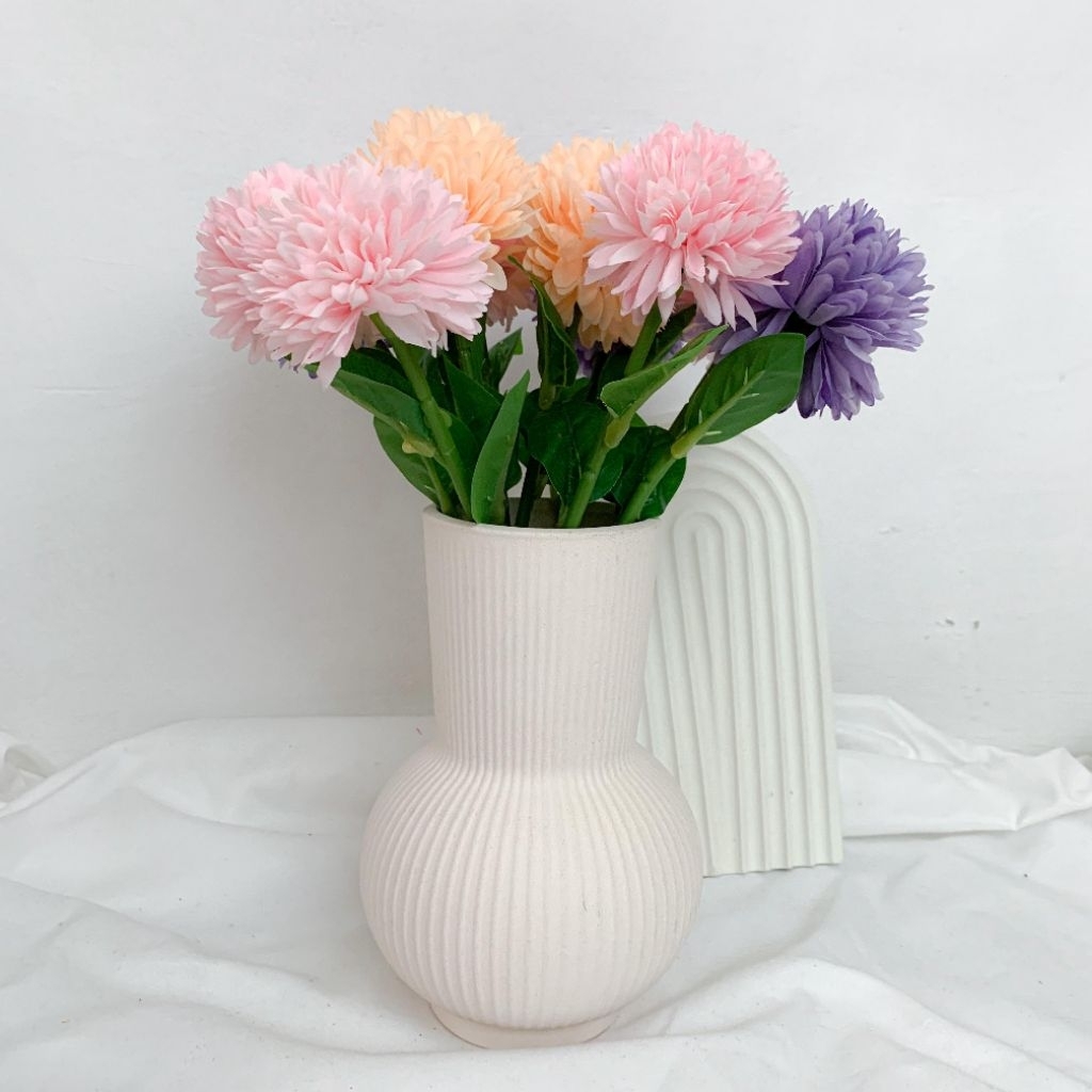 Vas Bunga Estetik / Vas Keramik / Vas Ukuran Jumbo / Vas Bunga Aesthetic / Vas Bunga Nordic / Photo 