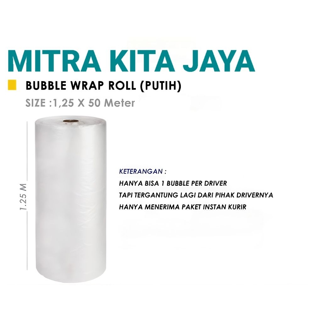 

BUBBLE WRAP GPP 125 cm x 50 meter HITAM BENING