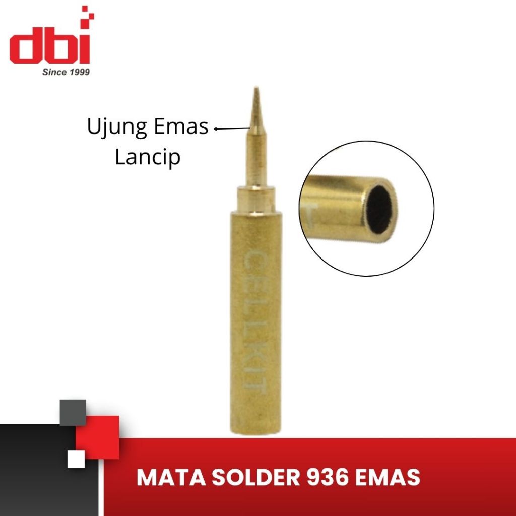 Mata Solder Station 936 900 908 Emas CELLKIT Lancip Bengkok Pisau Pisau Kecil