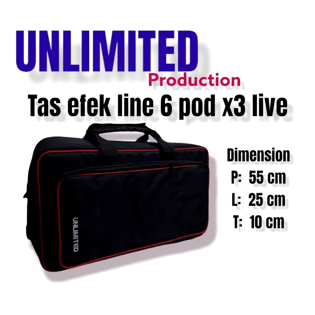 gigbag efek line 6 pod x3 live 55 x 25 x 10 cm