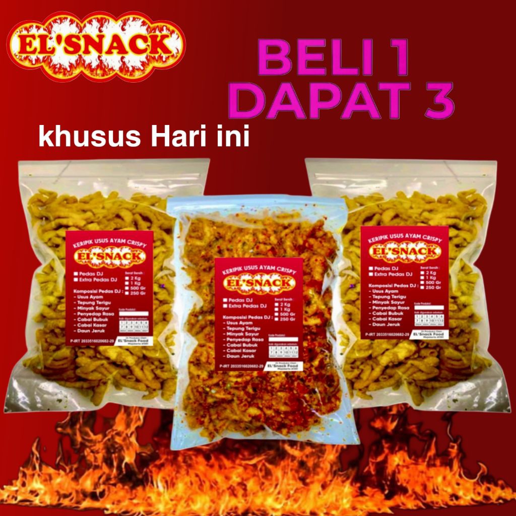 

Beli 1 Dapat 3 Kripik Usus Pedas Daun Jeruk Elsnack Keripik Usus Ayam Crispy Keripik Usus Pedas Cikruh
