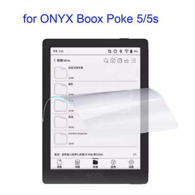 Onyx Boox Poke 5 5S 6 Anti Gores Screen Guard Paperlike Film Clear