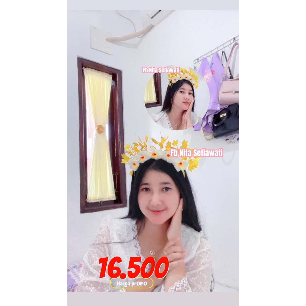 Bando adat bando karnaval Agustusan bando tari mahkota bali bunga kamboja karnaval