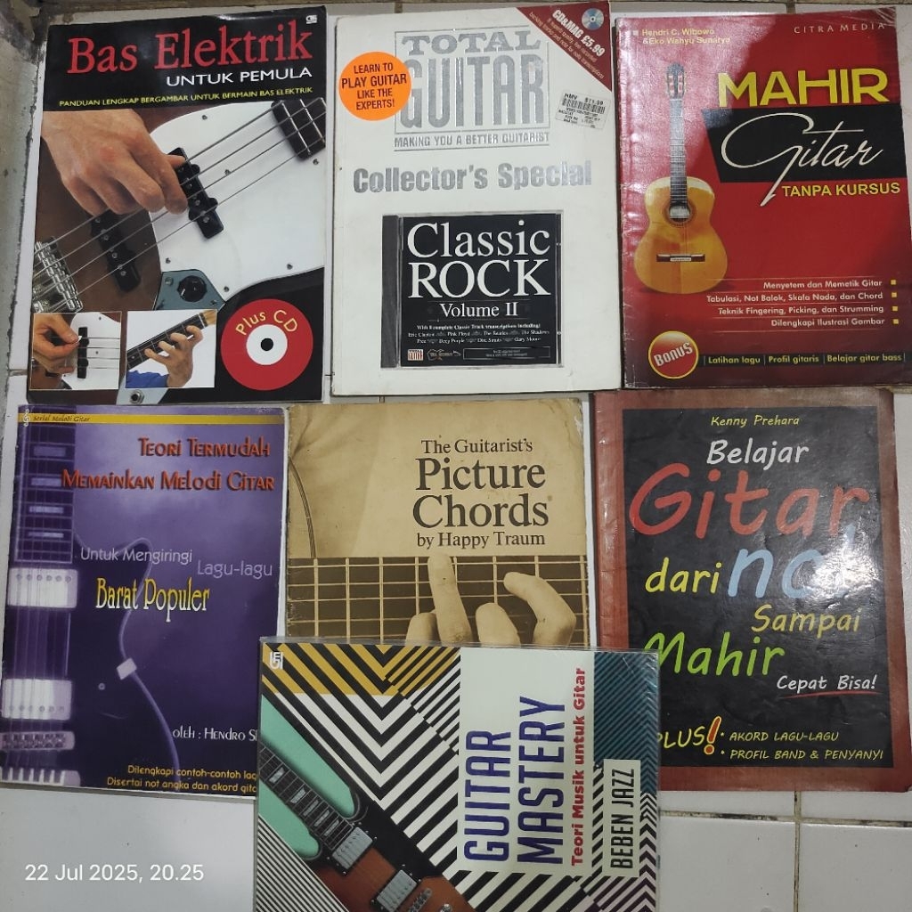 BUKU MAHIR GITAR BELAJAR GITAR GUITAR MASTERY MELODI GITAR TOTAL GUITAR BASS ELEKTRIK ORIGINAL
