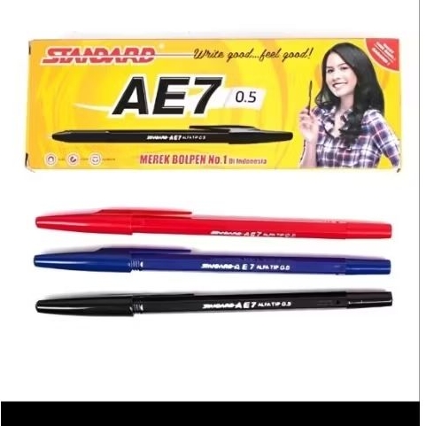 

PULPEN STANDAR AE7 HITAM, BIRU DAN MERAH