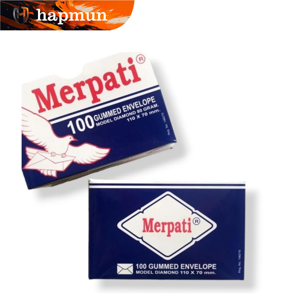 

Amplop Kecil Merpati 110x70 mm – 1 Box Isi 100pcs