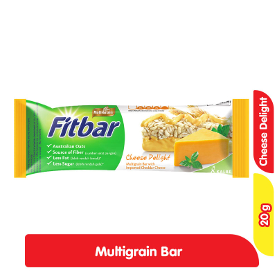

FITBAR MULTIGRAIN CHEESE DELIGHT / FITBAR Fitbar Multigrain Bar Keju Delight 20 g