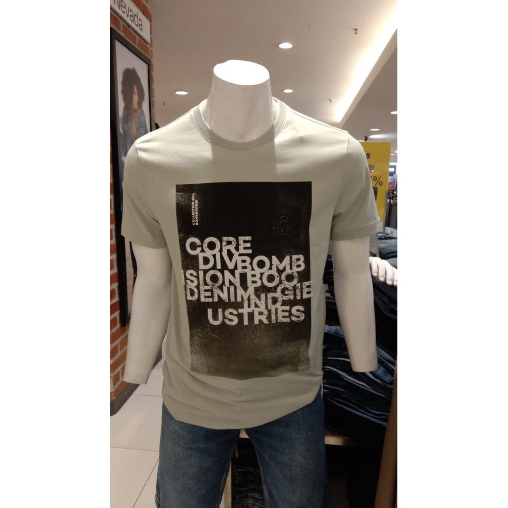 KAOS PRIA DEWASA PRINTING BY BOMBBOOGIE MATAHARI STORE