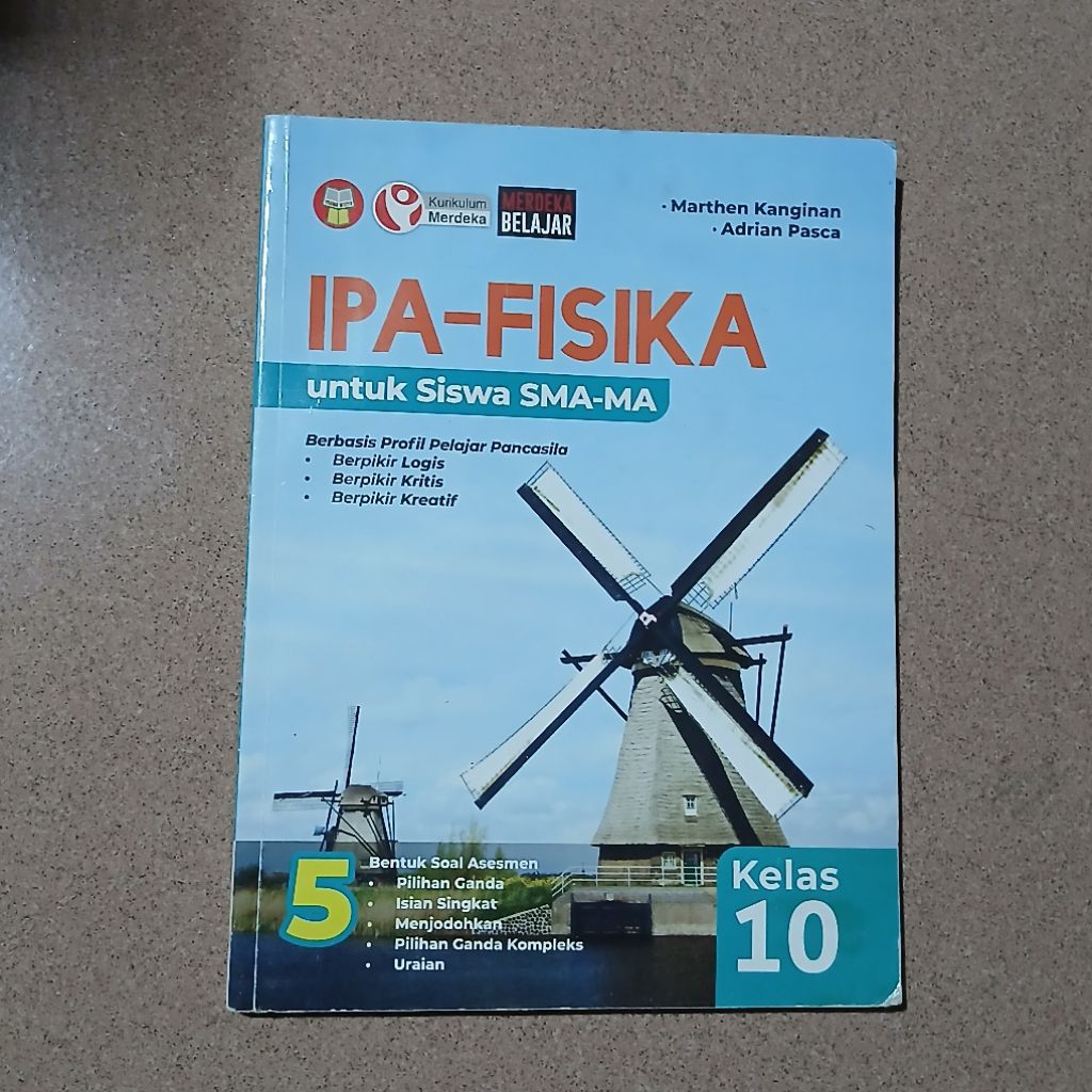 BUKU SMA FISIKA KURIKULUM MERDEKA KELAS X