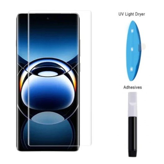 [ VIVO V25 PRO V27 (5G) V29 (5G) ] Tempered Glass Proctector Screen UV Full Lem + UV Light