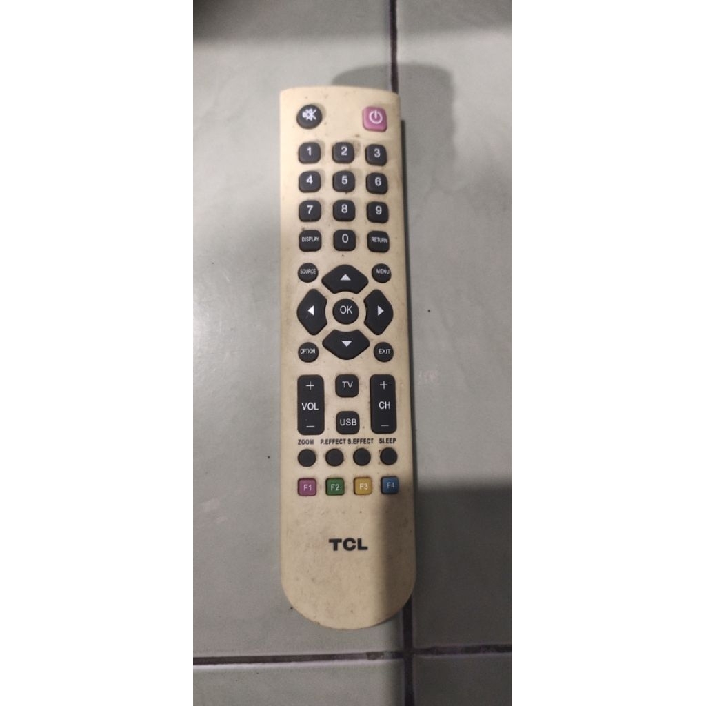 Remot bekas original bawaan tv TCL lcd/led model lama