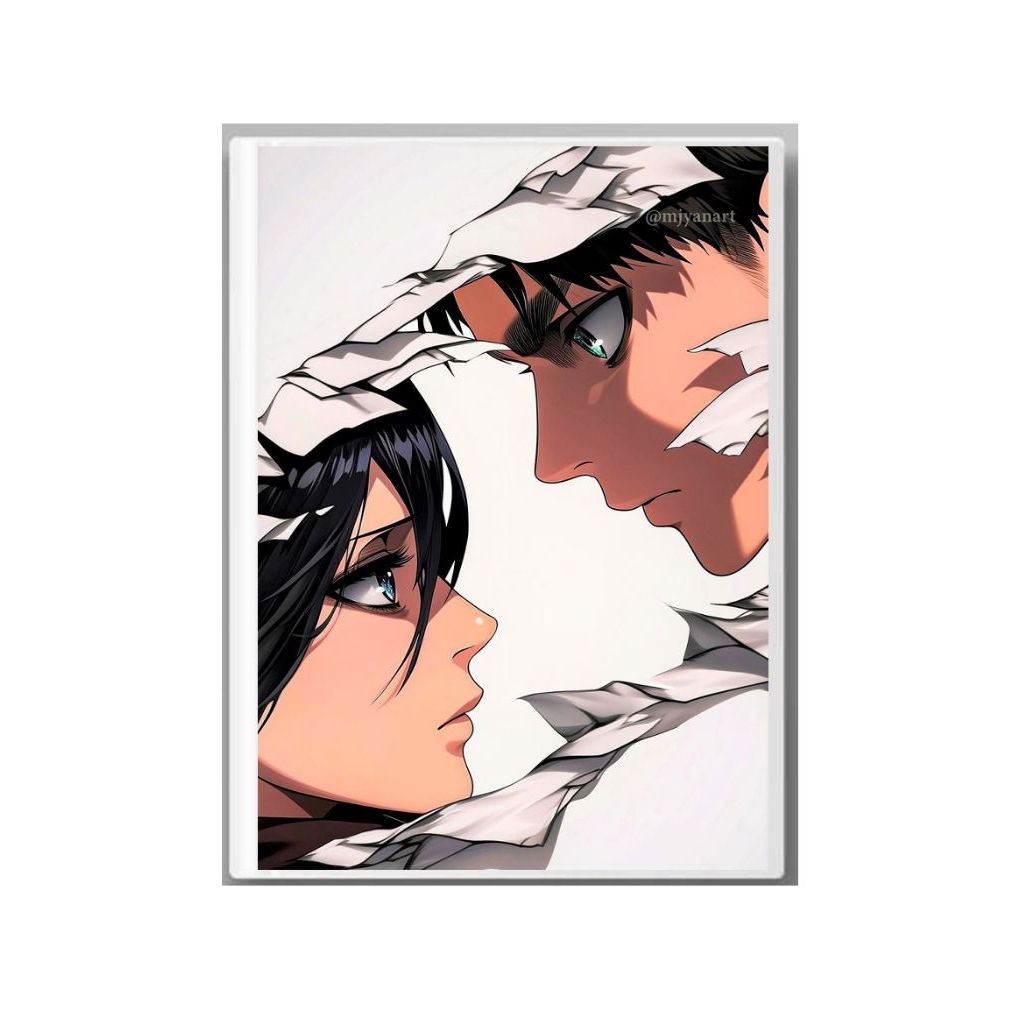 

buku tulis Attack on Titan 38 lembar kertas 75 gsm cover silky glossy