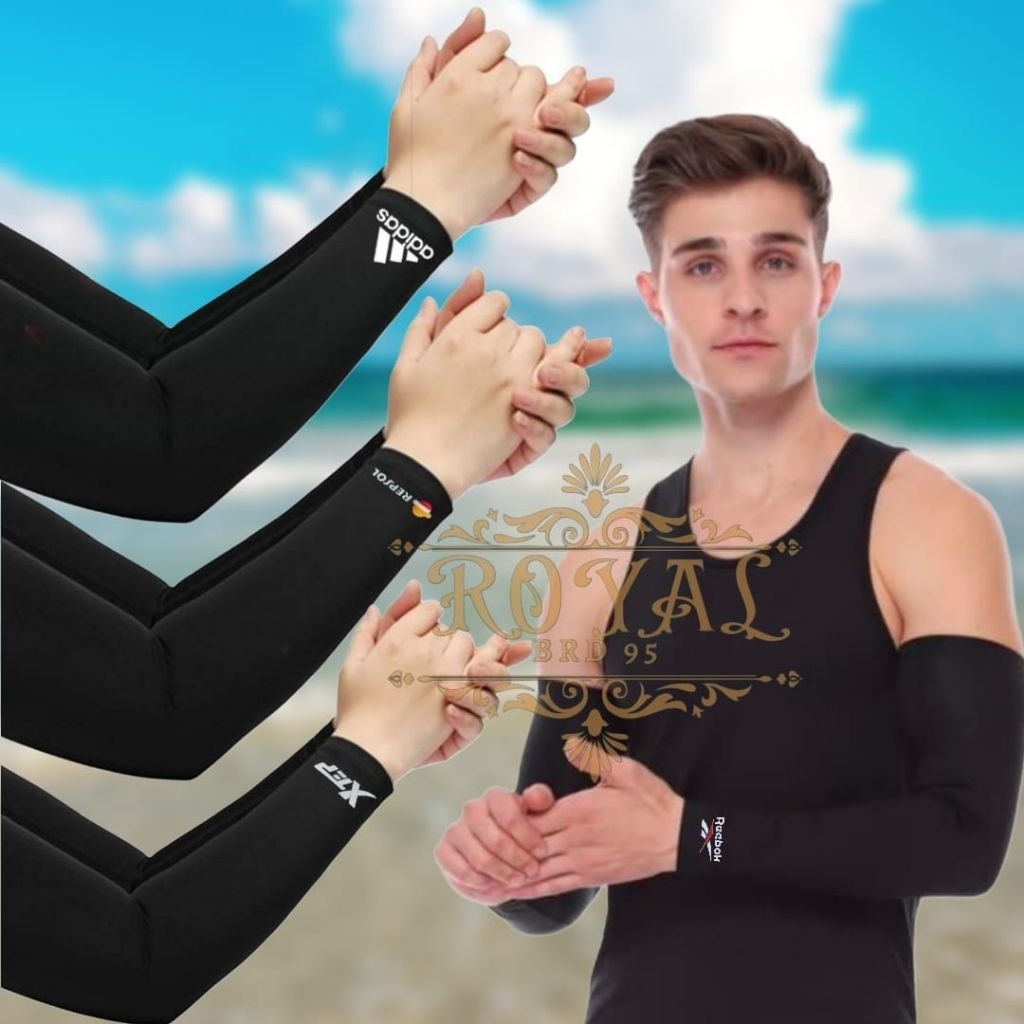 Manset tangan | handsock manset | manset lengan panjang | manset baju | manset polos hitam