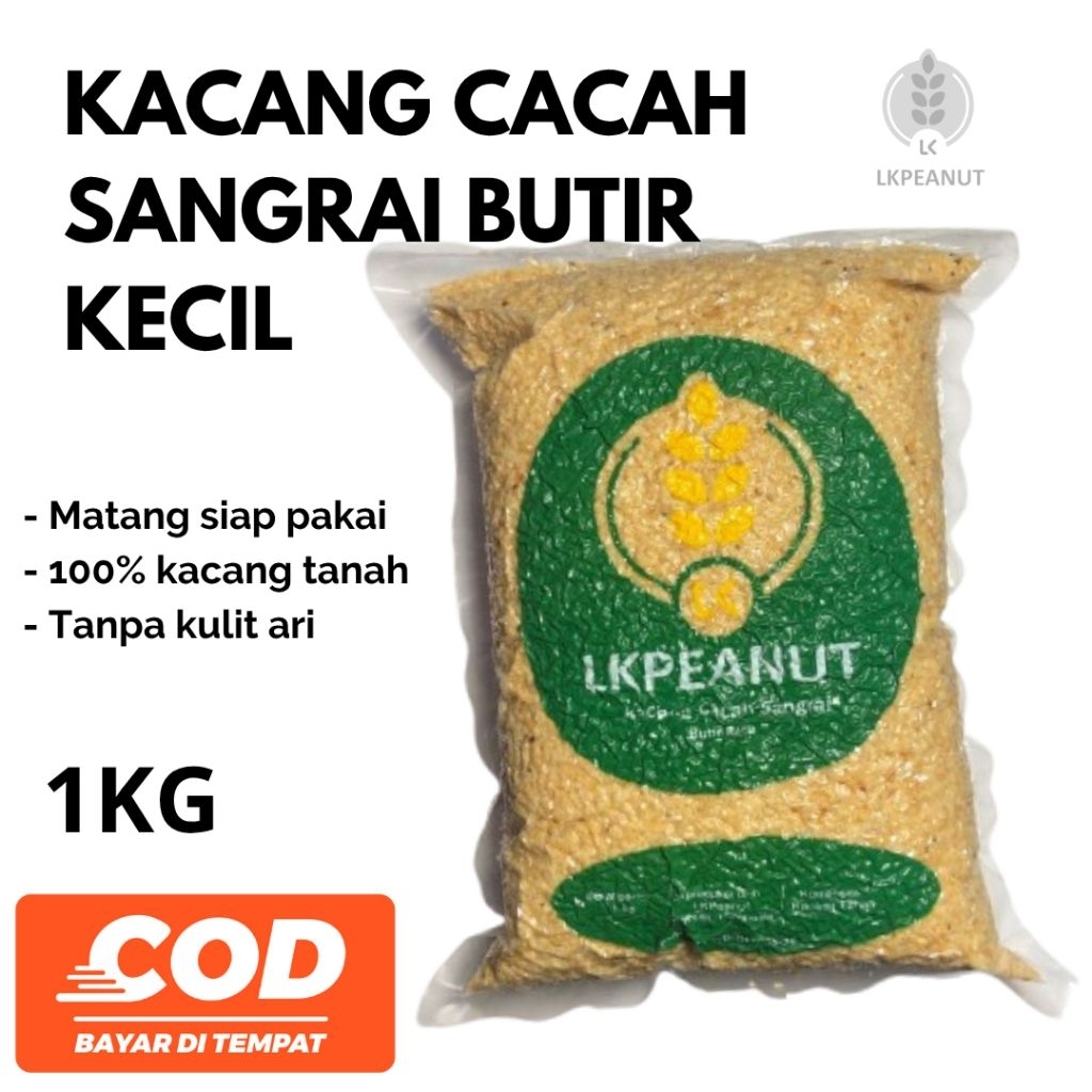 

KACANG TANAH CACAH SANGRAI BUTIR KECIL 1KG