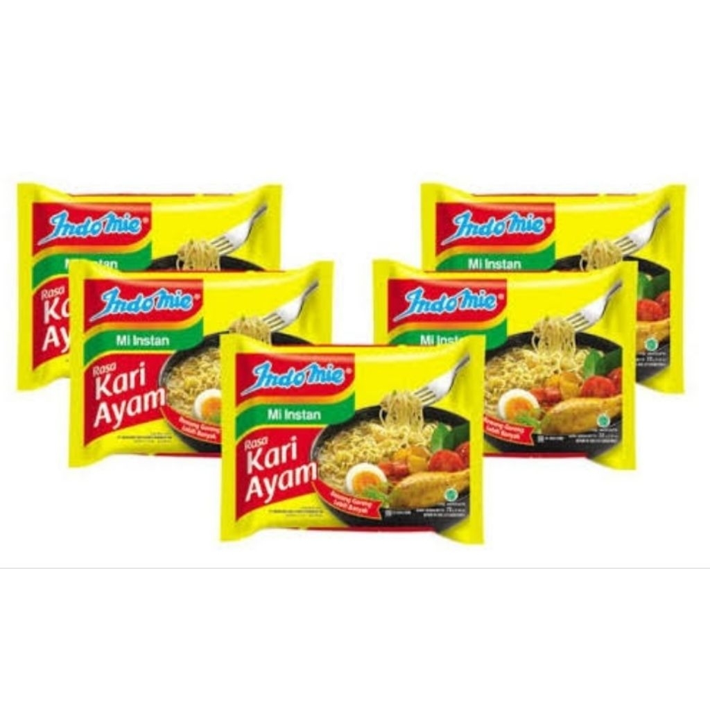 

Indomie kuah kari ayam isi 5 pcs