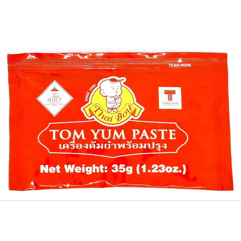 

Thai Boy Tom Yum Paste Sachet 35 gr