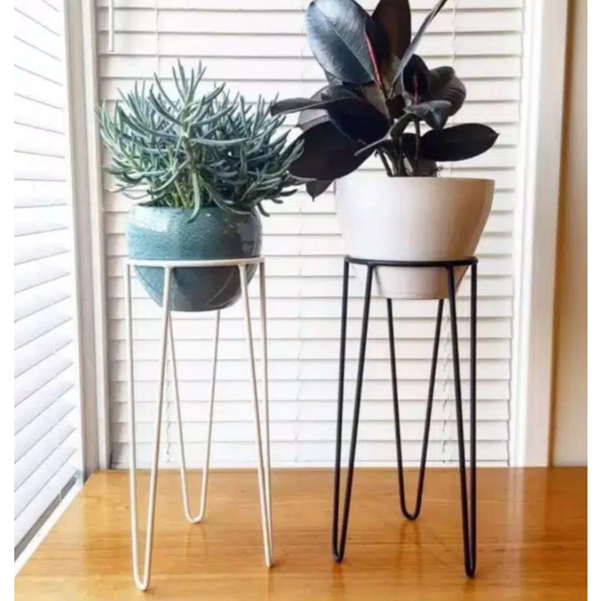 STANDING POT MINIMALIS TINGGI dan BESAR / STANDING POT BUNGA / tempat bunga/ RAK POT BUNGA BESI